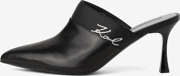 Karl LagerfeldNatikače s potpeticom 'Sienna' - crna boja: prednji dio