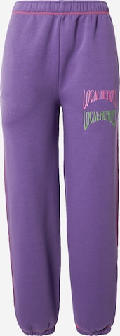 Effilé Pantalon LOCAL HEROES en violet : devant