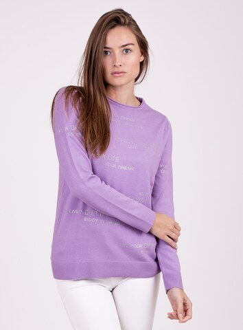 Key Largo Sweater in Purple: front