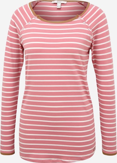 Tricou Esprit Maternity pe maro caramel / roz pal / alb, Vizualizare produs