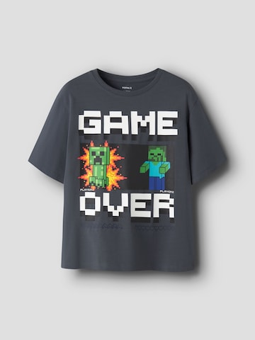 T-Shirt 'Minecraft' NAME IT en gris