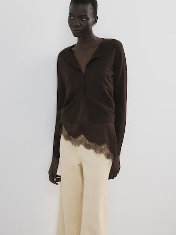 Wide leg Jeans 'CATHERIN' de la MANGO pe bej