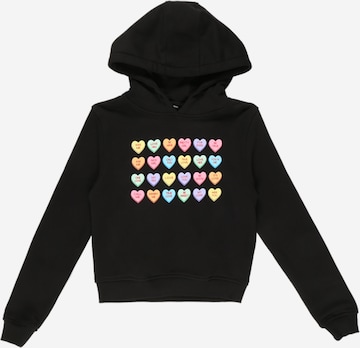 Mister Tee - Sweatshirt 'Sweet Heart Candy' em preto: frente