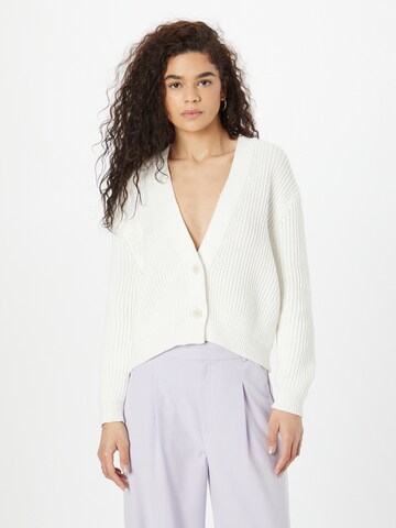 DRYKORN Knit cardigan 'SONTJE' in White: front