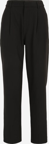 OBJECT Tall Regular Pleat-Front Pants 'RONJA' in Black: front
