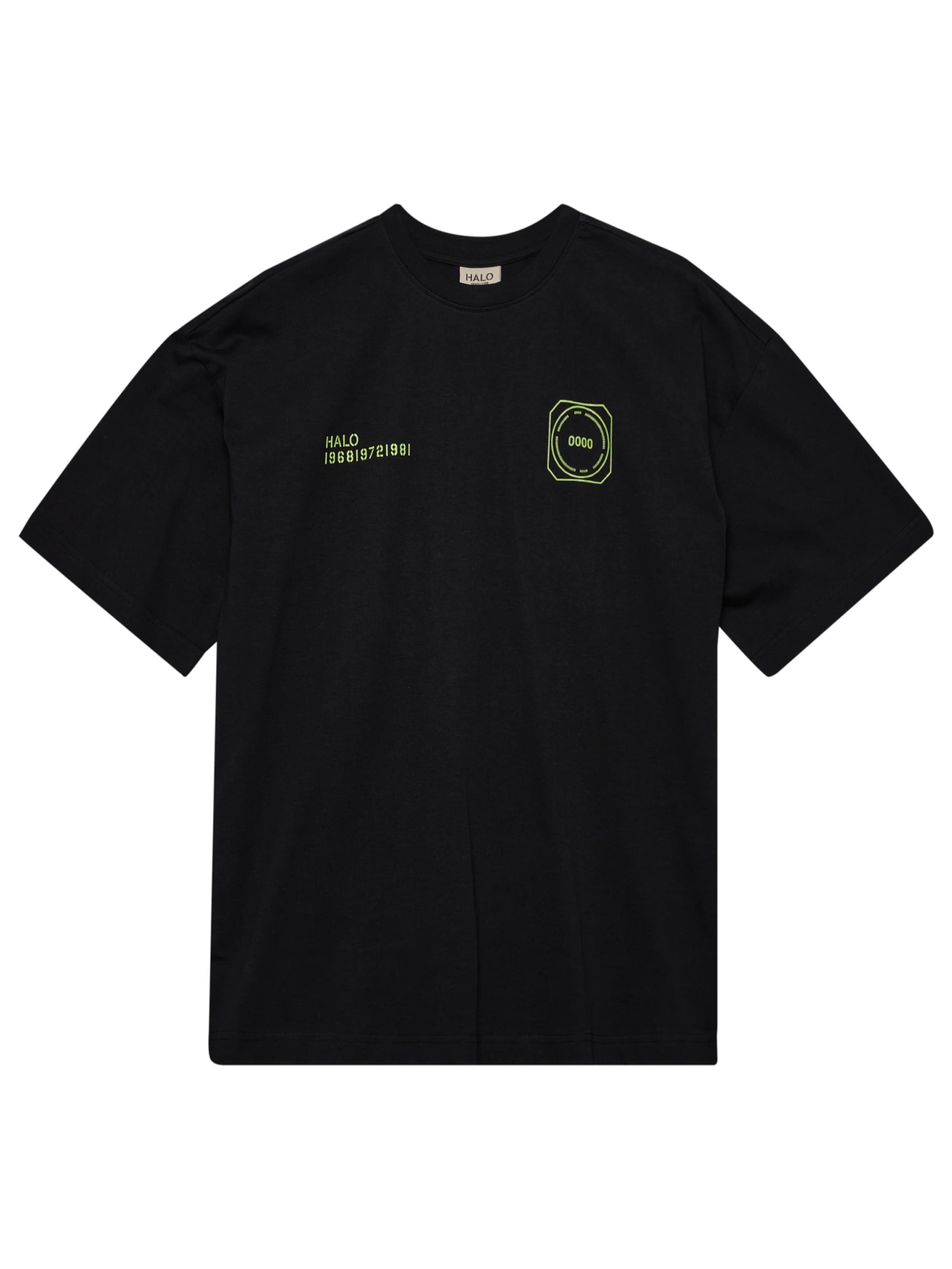HALO Shirt in Zwart: voorkant