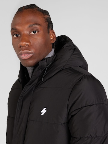 Superdry Winter Coat in Black