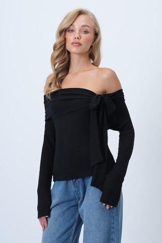 Trend Alaçatı Stili Shirt in Schwarz