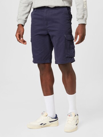 QUIKSILVER Normální Sportovní kalhoty 'CRUCIAL BATTLE' – modrá: přední strana