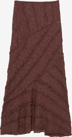 Pull&BearSuknja - smeđa boja: prednji dio