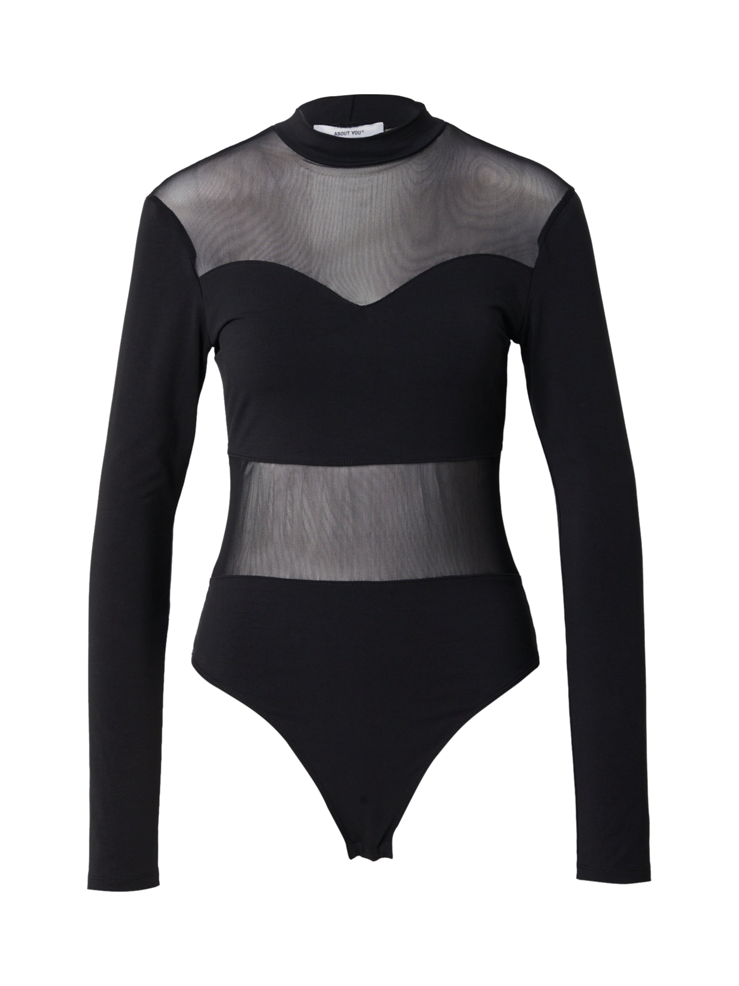 ABOUT YOU - Camisa body 'Meret' em preto: frente