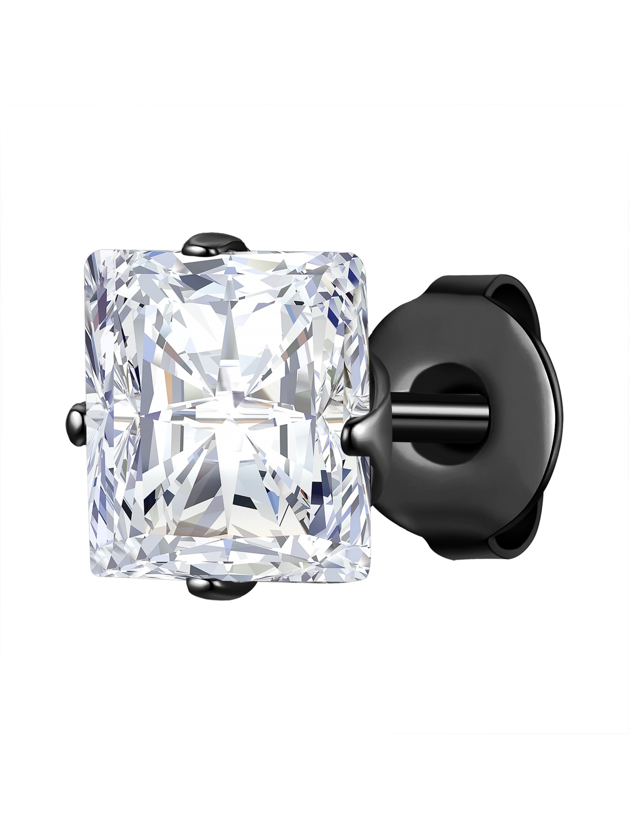 Orecchino di True Rebels in nero: frontale