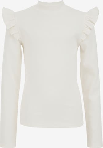 T-Shirt WE Fashion en blanc : devant