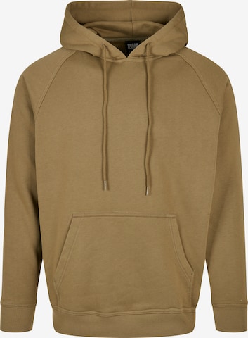 Sweat-shirt 'Blank' Urban Classics en vert : devant