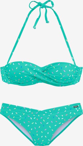 BUFFALO - Bikini en verde: frente