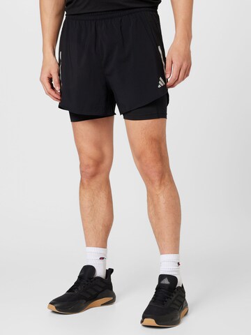 ADIDAS PERFORMANCEregular Sportske hlače 'Designed 4' - crna boja: prednji dio