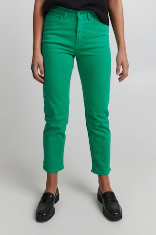 ICHI Regular Jeans 'IHPENNY' in Groen: voorkant