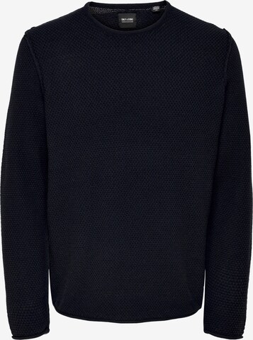 Pull-over 'Trough' Only & Sons en bleu : devant