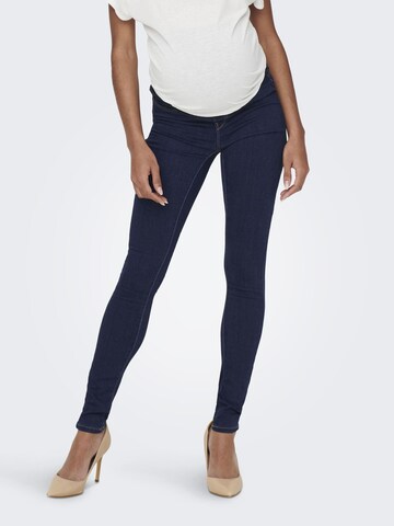 Skinny Jeggings 'Rain' di Only Maternity in blu: frontale