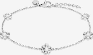 s.Oliver Fußschmuck 'Perlenblume' in Silber: Vorderseite