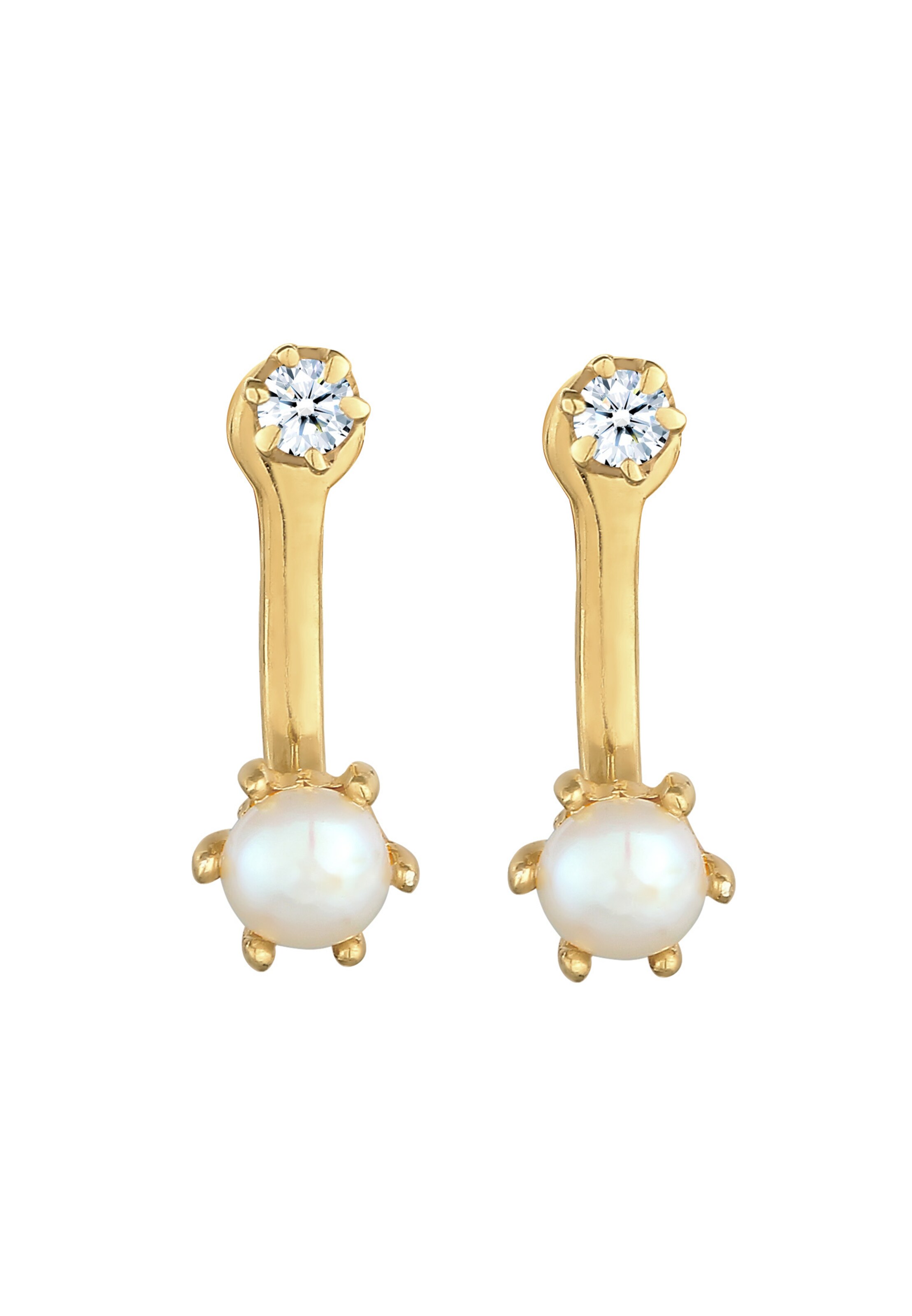 Boucles d'oreilles Elli DIAMONDS en or : devant