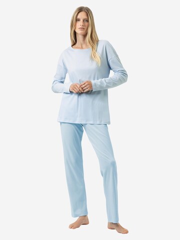 Mey Pyjama 'Simple Stripes' in Blauw
