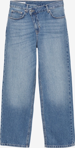 Largi Jeans de la Pull&Bear pe albastru: față