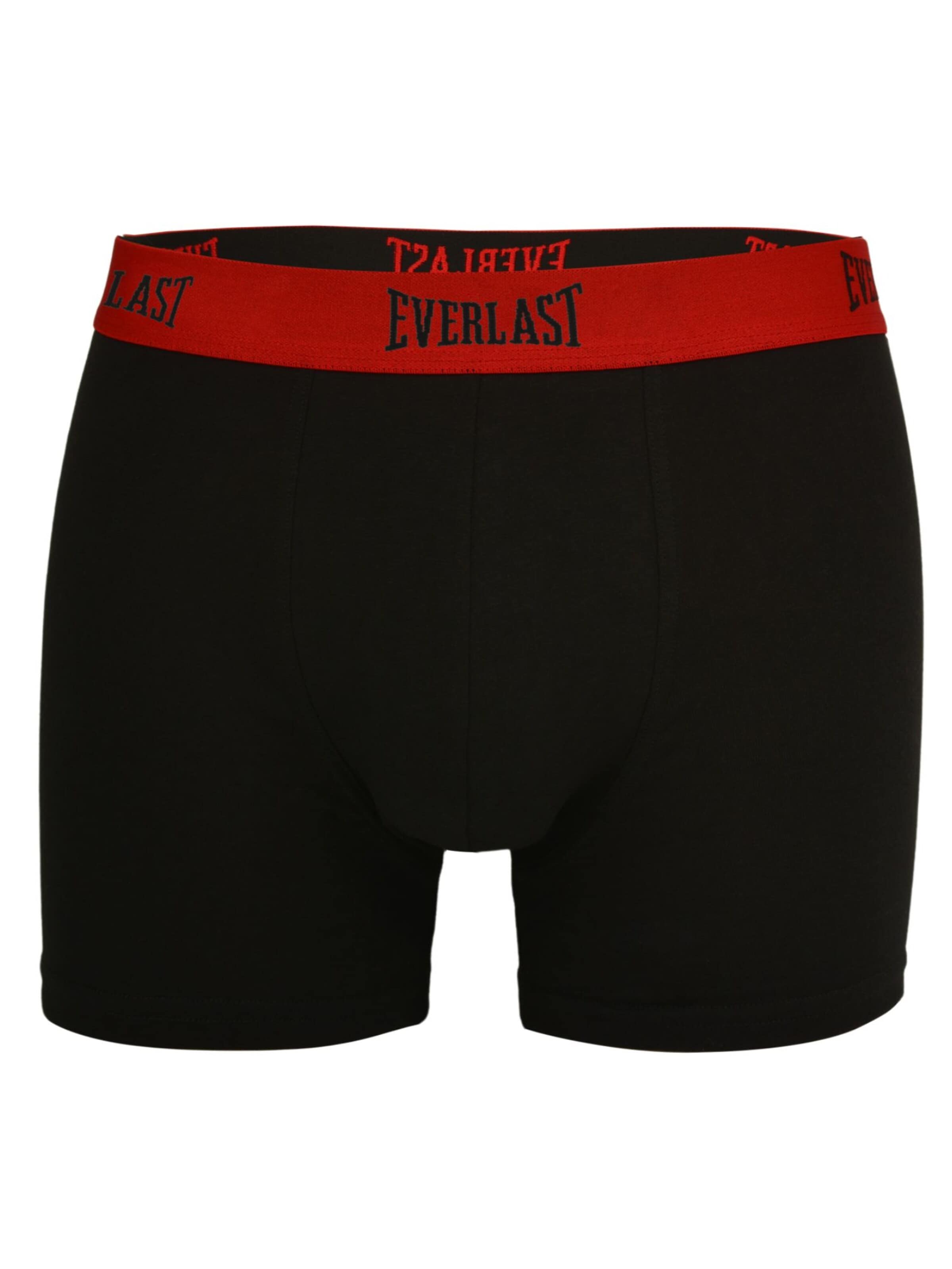 Everlast Boxershorts 'Everlast 4er Pack - Herren Boxershorts aus Baumwolle, Unterhosen für Männer' in Zwart