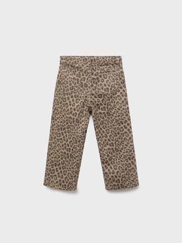 MANGO KIDS Loosefit Džíny – hnědá