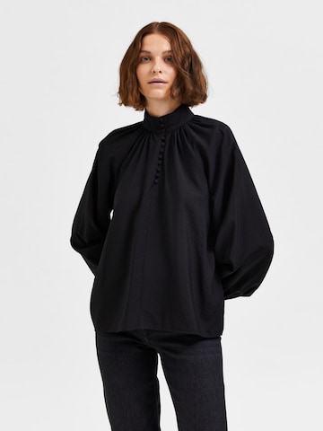 SELECTED FEMME - Blusa 'Aura' em preto: frente