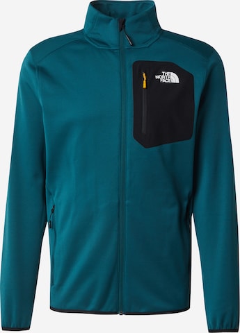 THE NORTH FACE - Casaco de velo funcional 'CREST' em verde: frente