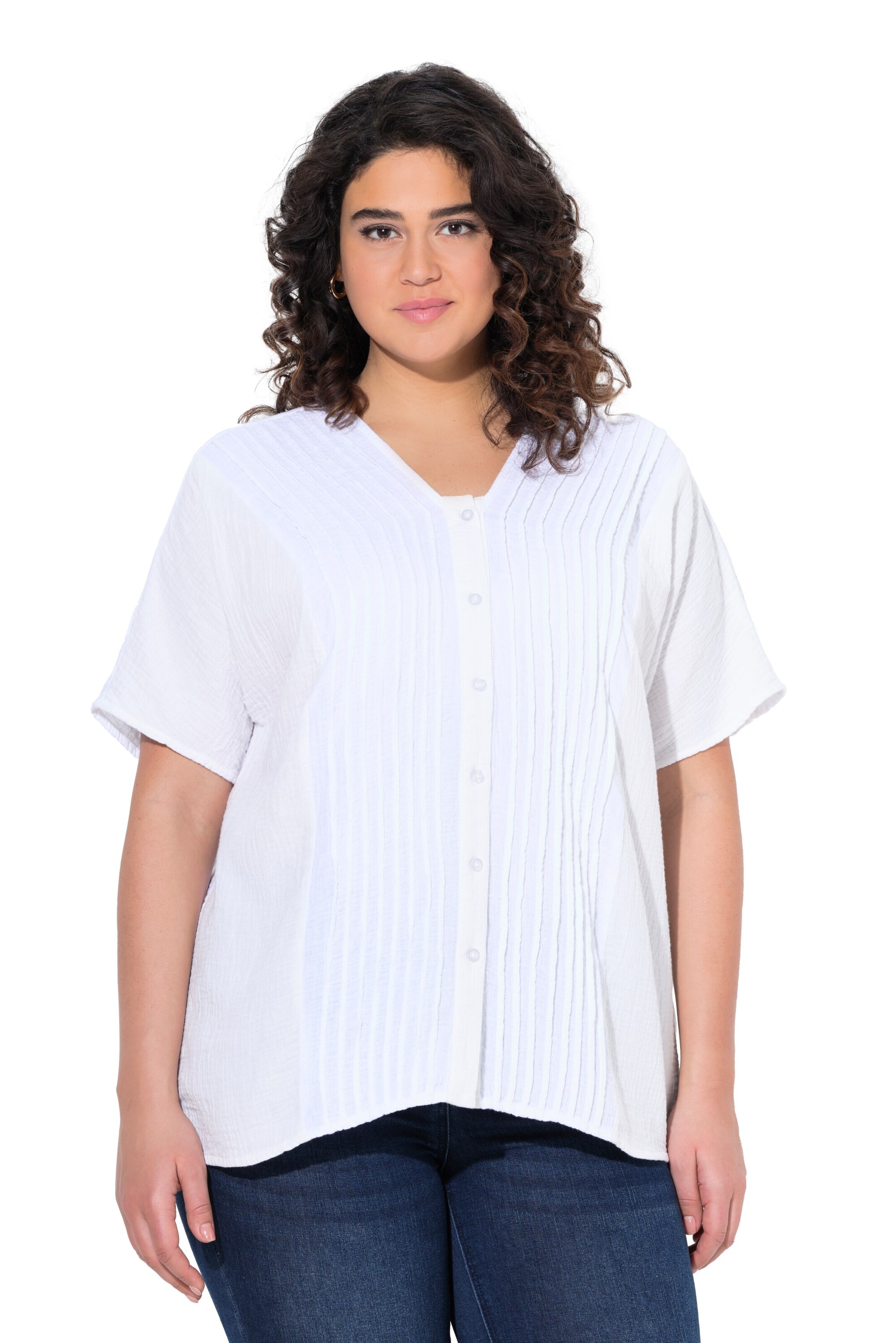 Ulla Popken Blouse in White: front