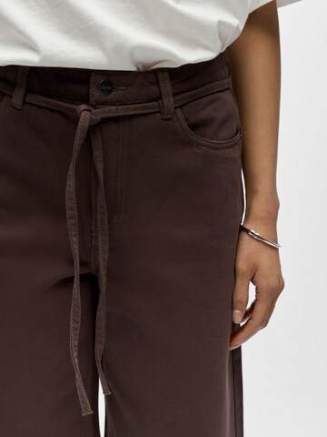 Regular Pantalon OBJECT en marron