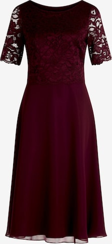 Robe de cocktail Vera Mont en rouge : devant