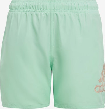 ADIDAS PERFORMANCE Board Shorts 'CLX Swim' in Green: front