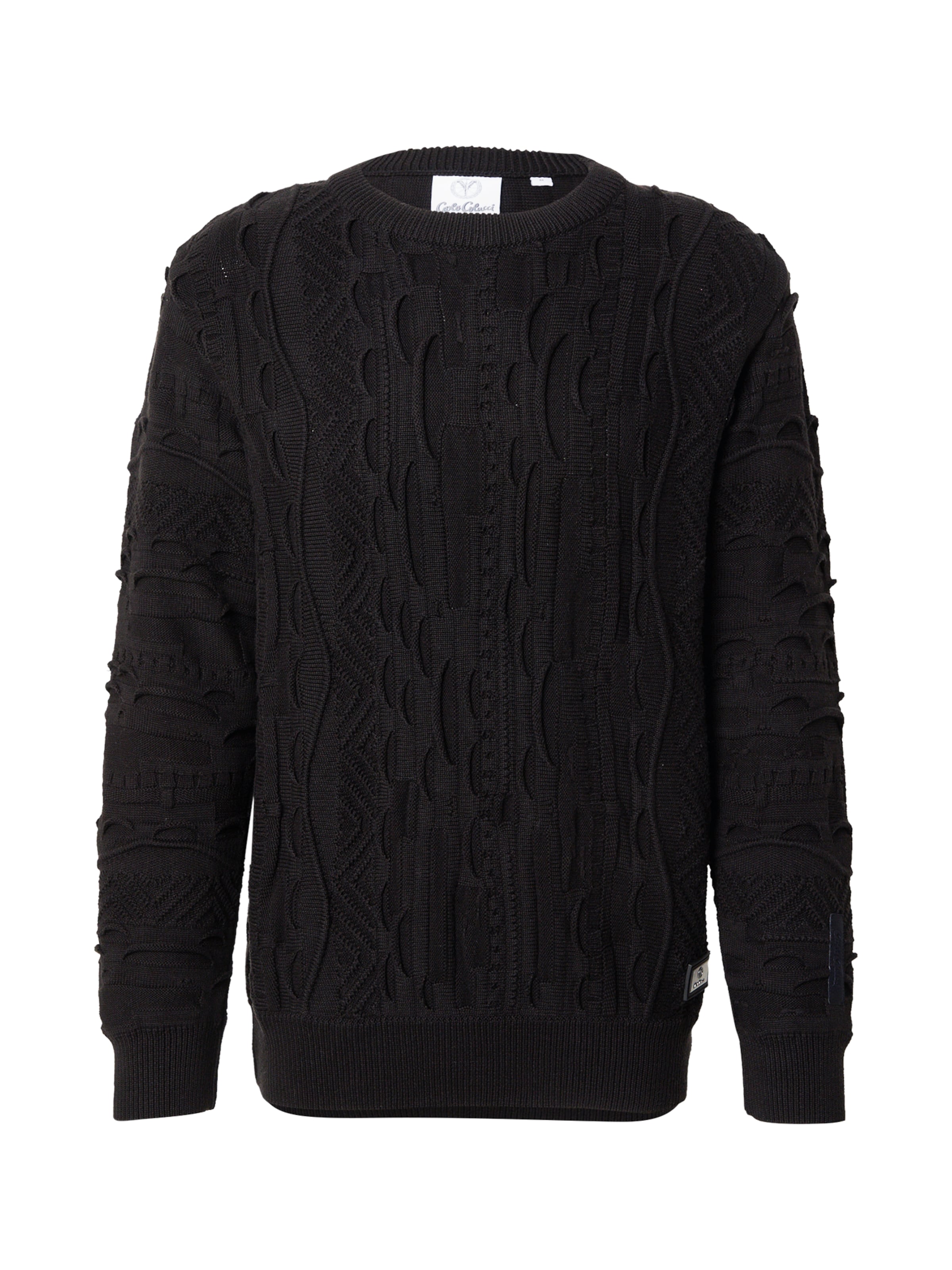 Carlo Colucci Svetr – černá: přední strana