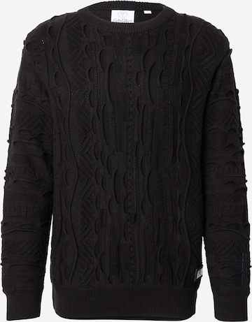 Pull-over Carlo Colucci en noir : devant