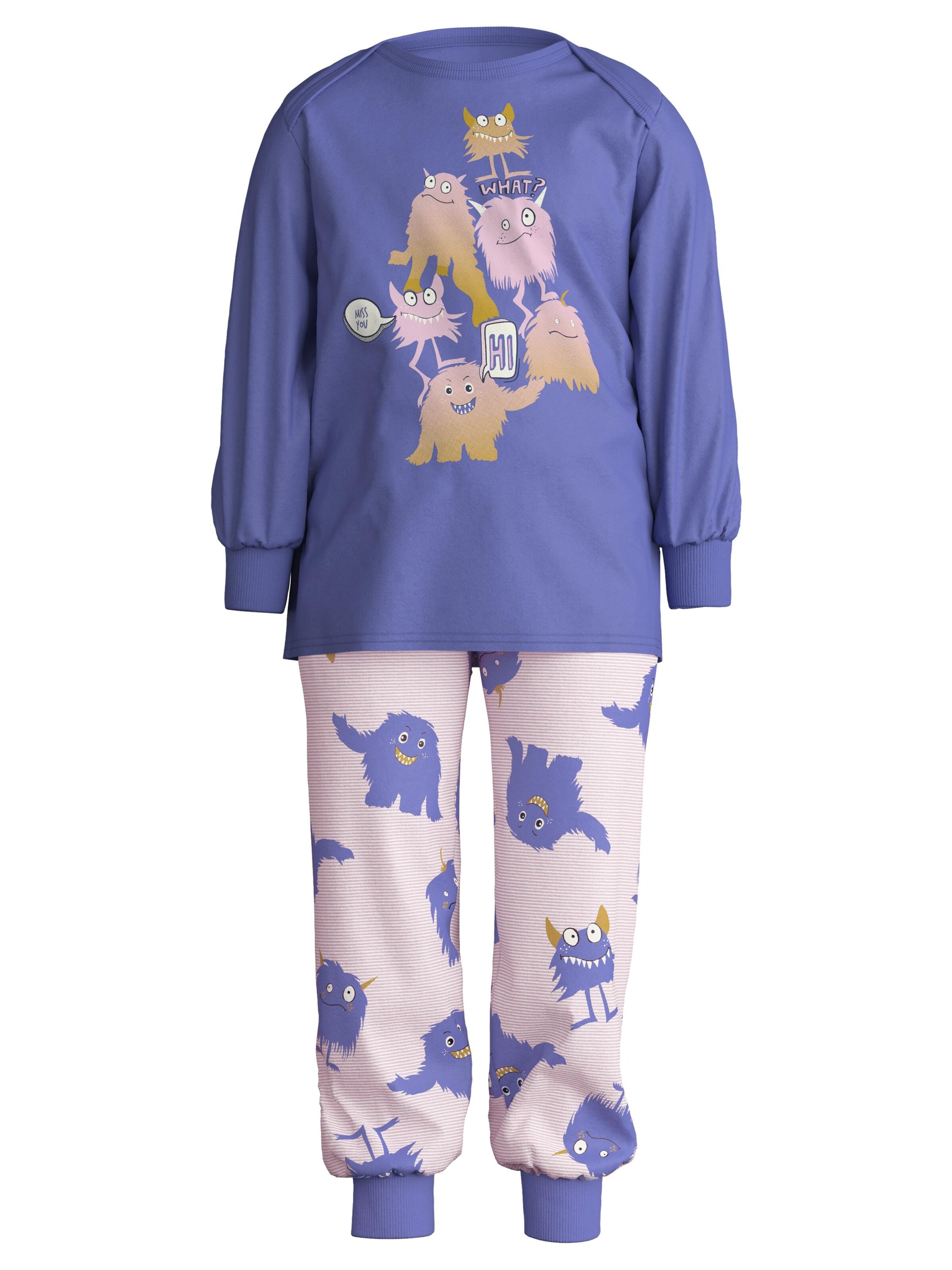 CALIDA Pajamas 'Toddlers Monsters' in Blue: front