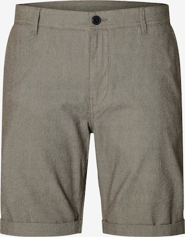 SELECTED Παντελόνι τσίνο 'SLHLUTON' σε πράσινο: μπροστά