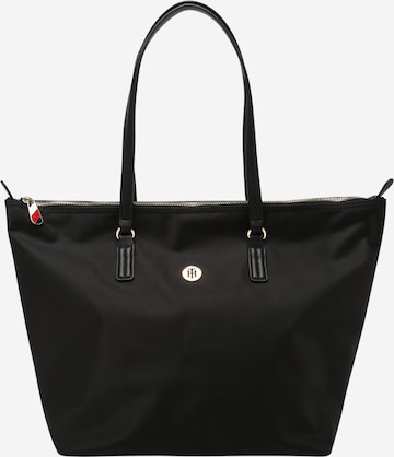 TOMMY HILFIGER - Shopper 'Poppy' em preto: frente