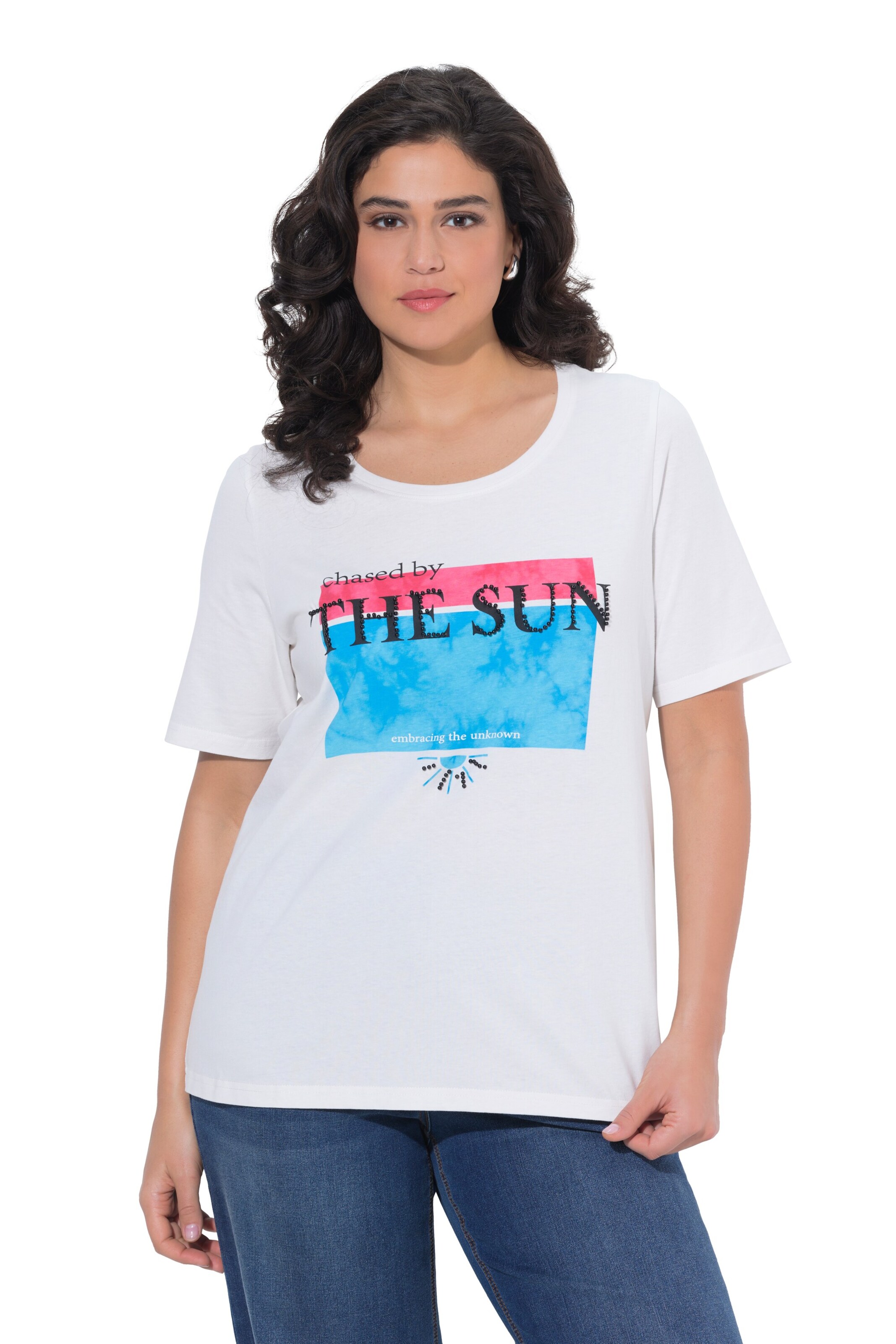 Ulla Popken Shirt in Weiß: Vorderseite