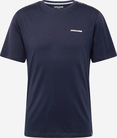 Marškinėliai 'PARKER' iš JACK & JONES, spalva – tamsiai mėlyna / azuro spalva / balta, Prekių apžvalga