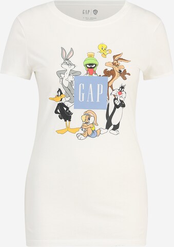 Gap Tall T-Shirt 'LOONEY TOONS' in Weiß: predná strana