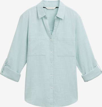 Bluză de la TOM TAILOR pe albastru: față