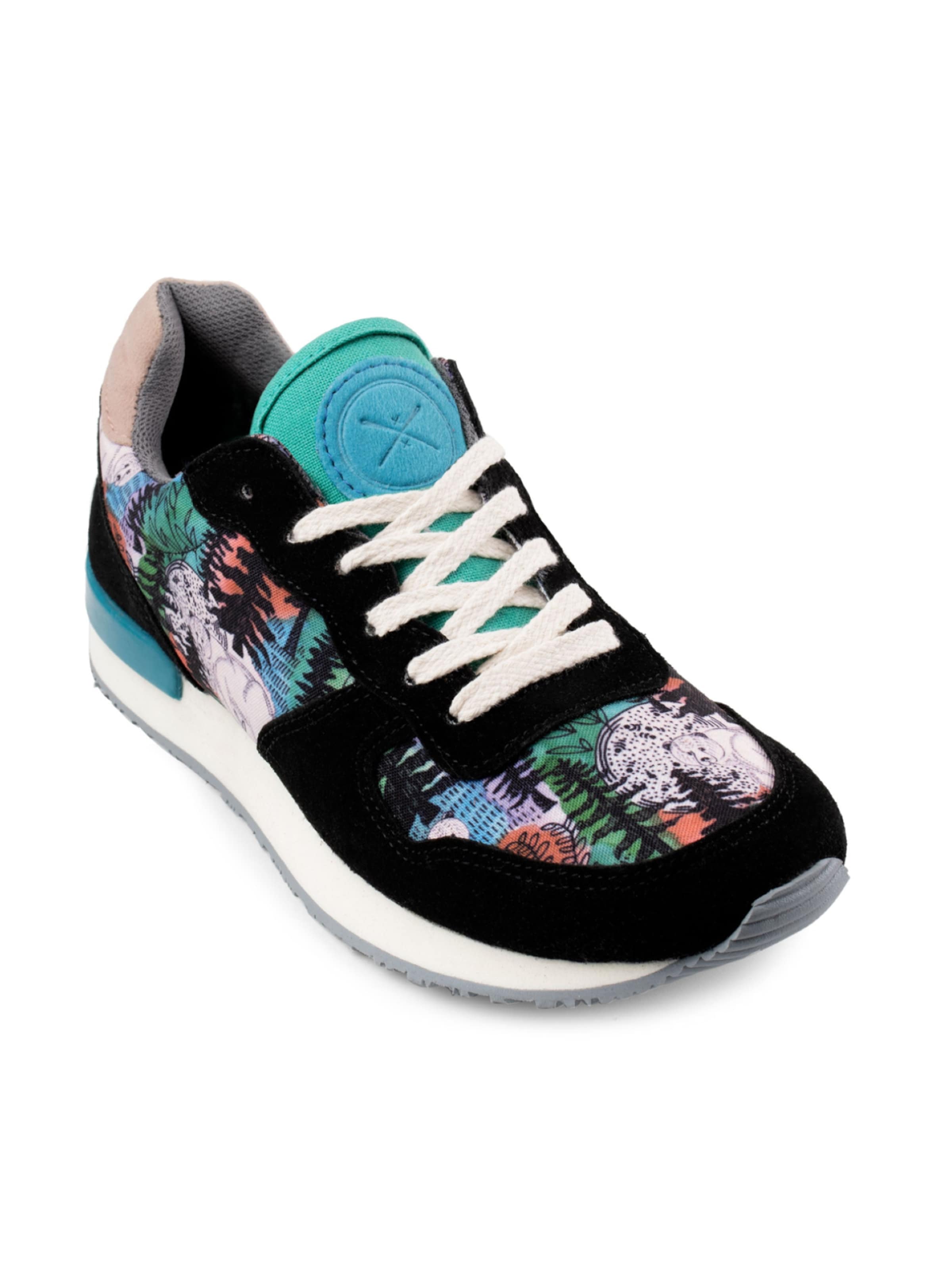 inkkas Sneaker low 'Inkkas Spirit Bear Vegan Sneaker – Handgefertigter Damen-Sneaker aus veganem Leder'‌ in Mischfarben: Vorderseite