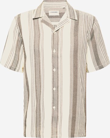 Regular fit Camicia di Lindbergh in beige: frontale