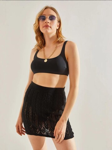 Jupe Bianco Lucci en noir