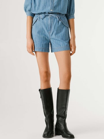 Pepe Jeans Loosefit Broek in Blauw: voorkant