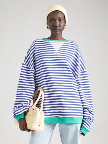 Sweat-shirt Free People en bleu : devant