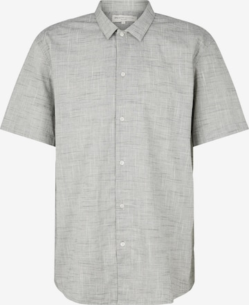 TOM TAILOR DENIM Regular fit Button Up Shirt in Grey: front